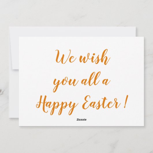 ハッピーイースターの雛と卵パーソナライズされた シーズンカード (裏面)