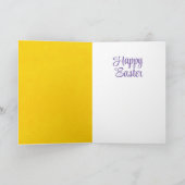 ハッピーイースターの雛と卵 カード (内部)