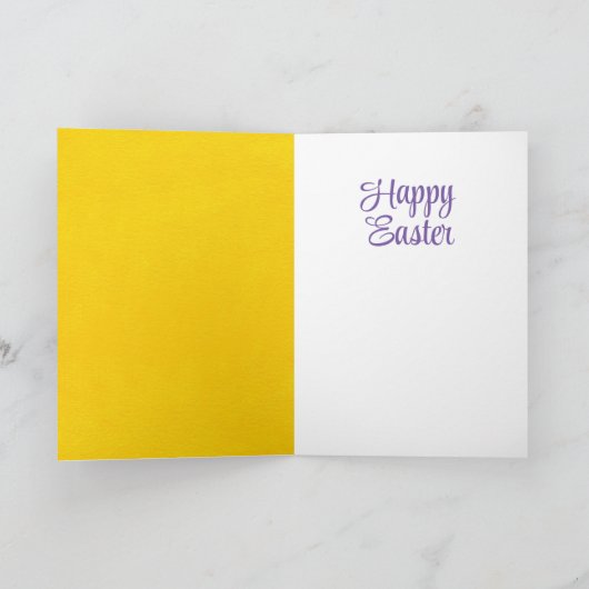 ハッピーイースターの雛と卵 カード (内部)