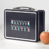 ハッピーイースターの願いおもしろい- Bunny Easter メタルランチボックス (インサイチュ)