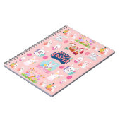 ハッピーイースターの願い – パターおもしろいンバニーイースター ノートブック (左側)