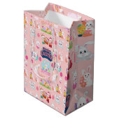 ハッピーイースターの願い – パターおもしろいンバニーイースター ミディアムペーパーバッグ (裏面アングル)