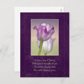 ハッピーイースターはがき/イースターチューリップ シーズンポストカード (正面/裏面)