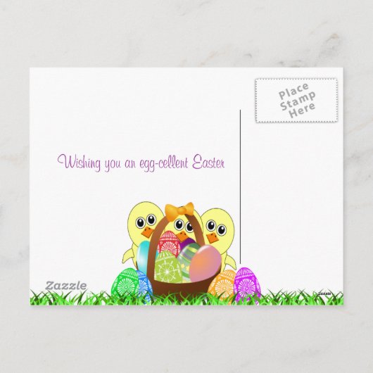 ハッピーイースターはがき シーズンポストカード (裏面)