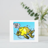 ハッピーイースターはハッピーバニー・グリーティンおもしろいグではない シーズンポストカード (スタンド正面)