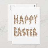 ハッピーイースターはバニー製! |イースターおもしろい ポストカード (正面/裏面)