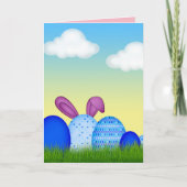 ハッピーイースターは挨拶状を望みます シーズンカード (正面)
