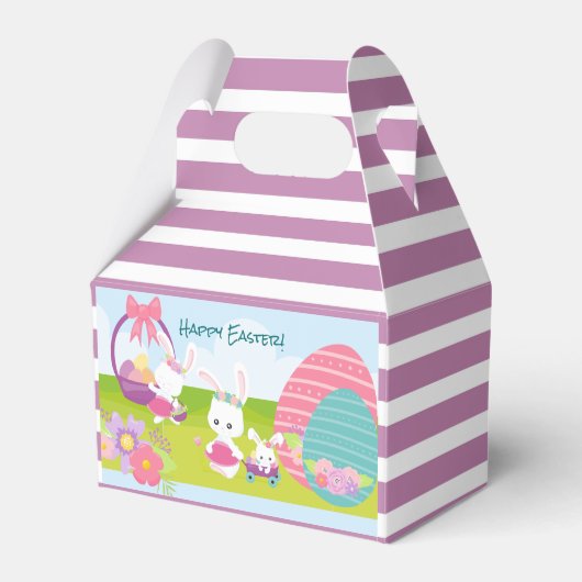 ハッピーイースターは来Bunnies フェイバーボックス (正面サイド)