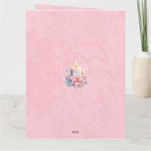 ハッピーイースターろうそく花 カード (裏面)