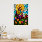 ハッピーイースターイエスキリスト ポスター (キッチン)