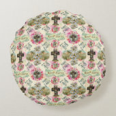 ハッピーイースターイエズス復活エンジェルリース ラウンドクッション (裏面)