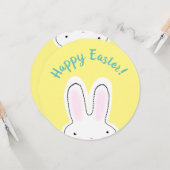 ハッピーイースターイエローバニー両面おもしろカード カード (正面/裏面インサイチュ)