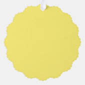 ハッピーイースターイエローフォト装飾 オーナメントカード (裏面)