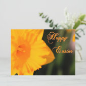 ハッピーイースターイエロー春水仙の花 シーズンカード (スタンド正面)