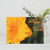 ハッピーイースターイエロー春水仙の花 シーズンカード (スタンド正面)