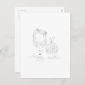 ハッピーイースターインクスケッチ シーズンポストカード (正面/裏面)