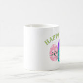 ハッピーイースターイースターエッグかわいい コーヒーマグカップ (中央)