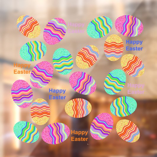 ハッピーイースターイースターエッグ ウィンドウサイン (シート2)