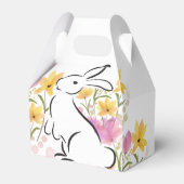 ハッピーイースターイースターバニー水彩の花 フェイバーボックス (正面サイド)