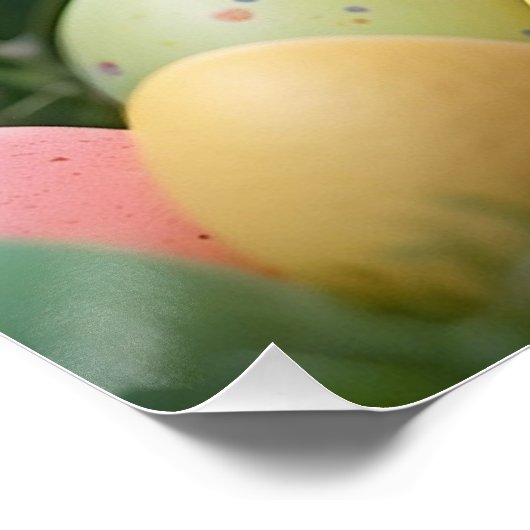 ハッピーイースターイースターベビーヒック絵を描ウィズエッグ ポスター (コーナー)