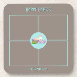 ハッピーイースターウィッシュ懸命プラスチック コースター