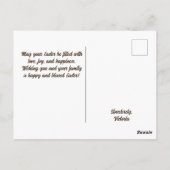 ハッピーイースターウィッシュPostCard ポストカード (裏面)