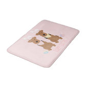 ハッピーイースターウェルシュテリアズドッグズバニー耳 バスマット (アングル)