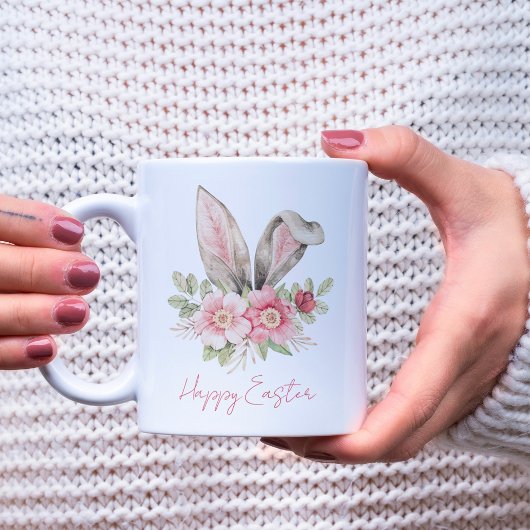ハッピーイースターウォーターカラーバニーイヤーイースターマグ コーヒーマグカップ
