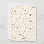 ハッピーイースターウォーターカラーフラットホリデーカード シーズンカード (裏面)