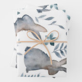 ハッピーイースターウォールアートプリントバンニ ラッピングペーパーシート (インサイチュ)