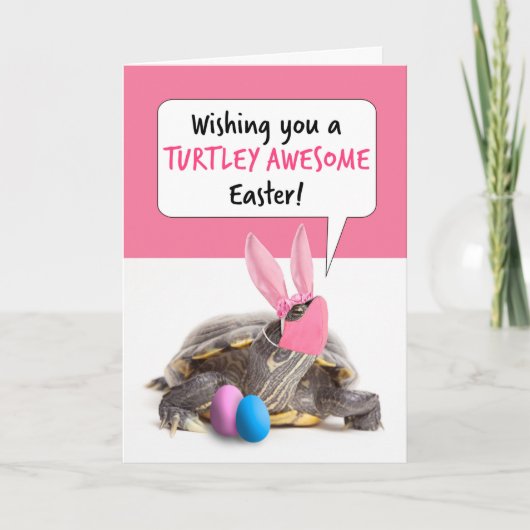 ハッピーイースターウミガメのパンデミック顔マスク シーズンカード (正面)