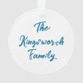 ハッピーイースターウータカラー春フラワーブーケ オーナメント (裏面)