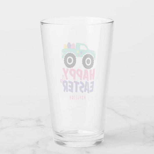 ハッピーイースターエッグガーリートラックモダン名 タンブラーグラス (裏面)