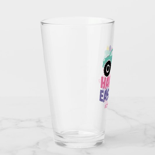 ハッピーイースターエッグガーリートラックモダン名 タンブラーグラス (右)