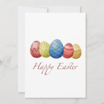 ハッピーイースターエッグス ホリデーカード - カラフルな春