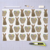 ハッピーイースターエッグズバスケットバニーハッピーイースター 薄葉紙 (クラフト)