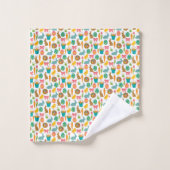 ハッピーイースターエッグズバニーチクスパットン バスタオルセット (ウォッシュタオル)