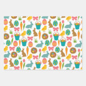 ハッピーイースターエッグズバニーチクスパットン ラッピングペーパーシート (正面)