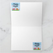 ハッピーイースターエッグズバニー&フラワーズ カード (内部)