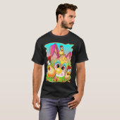 ハッピーイースターエッグチキンお得な卵 Tシャツ (正面フル)