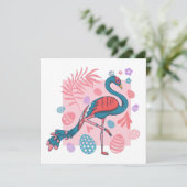 ハッピーイースターエッグピーコックレトロ 招待状 (スタンド正面)