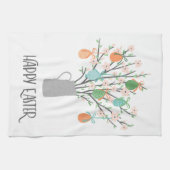 ハッピーイースターエッグフローラツリー |休日 キッチンタオル (横)