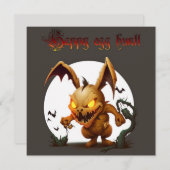 ハッピーイースターエッグ狩りゾンビホリデーカード シーズンカード (正面/裏面)