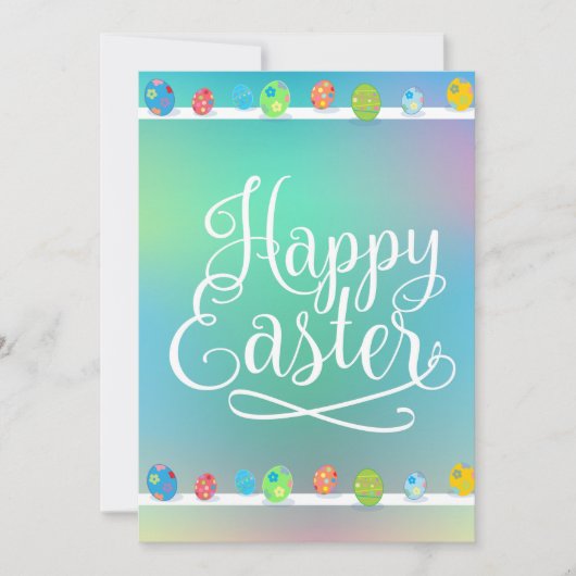 ハッピーイースターエッグ狩り春パーティービューティフル シーズンカード (正面)