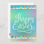 ハッピーイースターエッグ狩り春パーティービューティフル シーズンカード (正面/裏面)