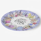 ハッピーイースターエッグ紙プレート ペーパープレート (アングル)