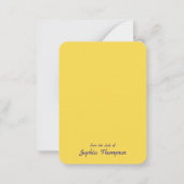 ハッピーイースターエッグ&ブルーグレープムスカリ花 ノートカード (裏面)