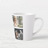 ハッピーイースターエレガント耳エッグスファミリー4枚の写真 カフェラテマグ (右)