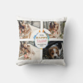 ハッピーイースターエレガント耳エッグスファミリー4枚の写真 クッション (正面)