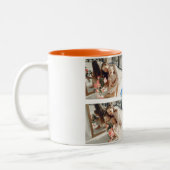 ハッピーイースターエレガント耳エッグスファミリー4枚の写真 ツートーンマグカップ (左)